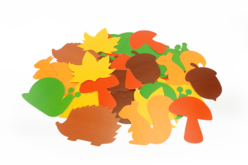 Formes d'automne en carte forte - 60 formes - Formes en carte forte - 10doigts.fr - 2