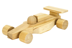 Formule 1 bois 16,5 x 8,5 x 4,5 cm - Jeux et Jouets en bois - 10doigts.fr