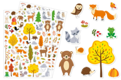 Gommettes automne enfant - Gommettes Animaux - 10doigts.fr