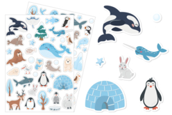 gommettes banquise - Gommettes Animaux - 10doigts.fr