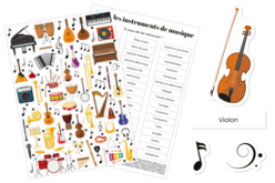 gommettes instruments musique - Gommettes Pédagogiques - 10doigts.fr