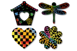 Gommettes stickers à gratter - Cartes à gratter, à poinçonner - 10doigts.fr