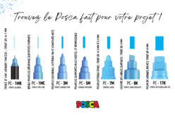 GUIDE POSCA - Marqueurs POSCA : la référence mondiale de la peinture nomade - 10doigts.fr