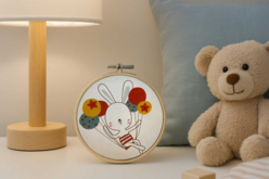 Kit broderie partielle Lapin créatif - Kits Mercerie - 10doigts.fr - 2