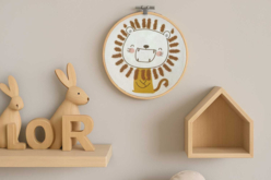 Kit broderie partielle Lion SAUVAGE - Kits Mercerie - 10doigts.fr - 2