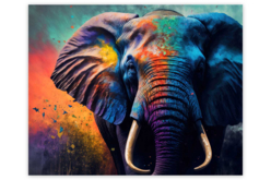 Kit diamond painting, éléphant, 40x50 cm - Diamond Painting : Kit complet - 10doigts.fr