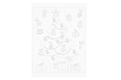 Kit peinture au numéro sapin de Noël - Idées Cadeaux DIY Noël - 10doigts.fr