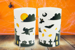 kit photophores d'halloween - Kits créatifs Halloween - 10doigts.fr