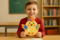 KIT POUSSIN STRING ART - Kits créatifs Pâques - 10doigts.fr