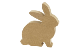 lapin de pâques en bois - Supports de Pâques à décorer - 10doigts.fr