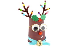 lunette dorée sur personnage - Petites décorations de Noël - 10doigts.fr