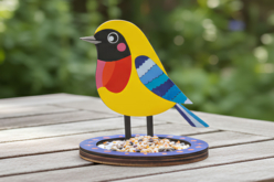 Mangeoire oiseau 3d en bois - Jardinage enfants - 10doigts.fr