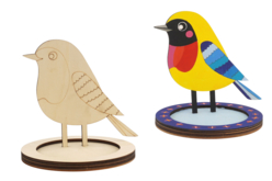 Mangeoire oiseau en bois - Jardinage enfants - 10doigts.fr