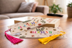 Marque-page fleurs séchées - Papiers Décopatch - 10doigts.fr - 2