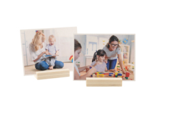 Marque place en bois avec fente  - Porte photos créatifs - 10doigts.fr - 2