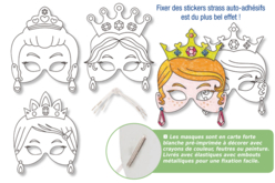 Masques Princesses - Masques Créatifs - 10doigts.fr - 2