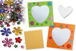 miroir carré en bois - Silhouettes en bois - 10doigts.fr - 2