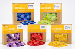 Mosaïques en résine 1 × 1 cm, boîte de 150 g (5 coloris) - Mosaïques en résine - 10doigts.fr