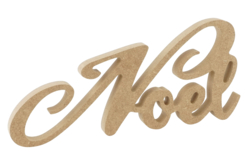 mot noel en bois à décorer - Objets en bois Noël - 10doigts.fr - 2
