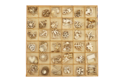 motifs en bois à coller - Déco en bois brut - 10doigts.fr