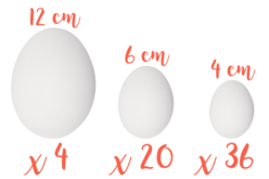 oeufs de pâques - Formes de fêtes - Polystyrène - 10doigts.fr