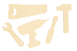 outils en bois - Silhouettes en bois - 10doigts.fr
