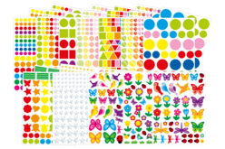 PACK MAXI GOMMETTES 2026 - Gommettes formes assorties - 10doigts.fr