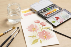 Boite aquarelle de voyage - 12 godets - Peinture aquarelle – 10doigts.fr - 2