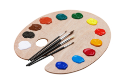 palette de peintre en bois - Palettes et rangements - 10doigts.fr