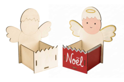 panier poussin ange - Paniers de Pâques - 10doigts.fr