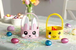 paniers de paques papier maché - Paniers de Pâques - 10doigts.fr - 2