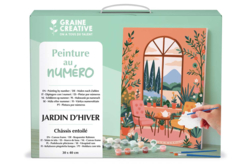 Peinture au numero - Jardin d'hiver  30 x 40 cm - Peinture aux numéros : découvrez l'art du tableau numéroté pour tous - 10doigts.fr - 2