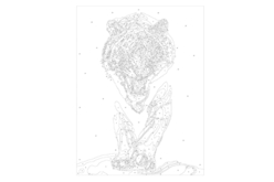 Peinture au numéro "Tigre"  - Peinture aux numéros - 10doigts.fr - 2