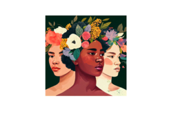 Peinture au numéro "Visages" - 30 x 30 cm  - Peinture aux numéros - 10doigts.fr