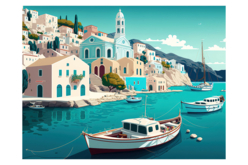 peinture numéro grèce - Peinture aux numéros - 10doigts.fr