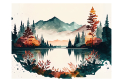 peinture numéro paysage - Peinture aux numéros - 10doigts.fr