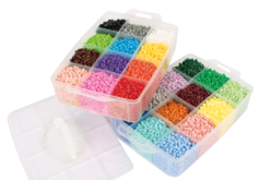 perles à repasser coffret 24 couleurs - Perles à repasser 5 mm - 10doigts.fr