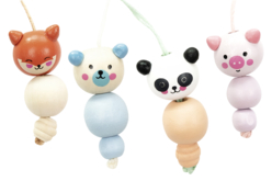perles bois animaux - Perles Bois - 10doigts.fr - 2