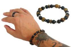 perles bracelet papa - Perles Tons Neutres - 10doigts.fr