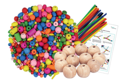 personnages rigolos en perles - Jeux de construction - 10doigts.fr - 2