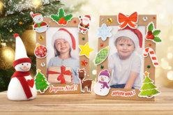 Petit cadre de Noël - Cadres en carton - 10doigts.fr