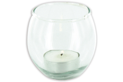 Photophores boule en verre - 12 pièces - Supports en Verre - 10doigts.fr - 2