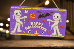 Plaque de porte Halloween - Gommettes Halloween - 10doigts.fr - 2
