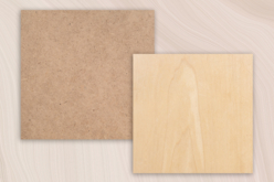 plaque en bois medium mdf carré - Silhouettes en bois - 10doigts.fr