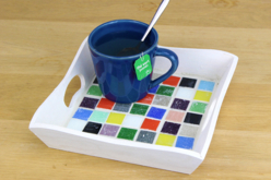 Plateau mosaïques - Mosaïques en verre - 10doigts.fr - 2