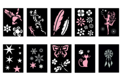 pochoir k sign - Pochoirs adhésifs - 10doigts.fr