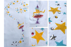 pochoirs textiles - Pochoirs adhésifs - 10doigts.fr