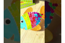 Poissons à décorer + gommettes - 6 pcs - Kits créatifs Pâques – 10doigts.fr - 2