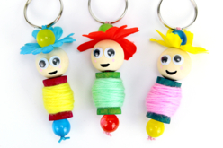 porte clé laine - Fils à tricoter - 10doigts.fr - 2