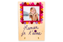 Porte-clés mural fête des mères - Boutons - 10doigts.fr - 2